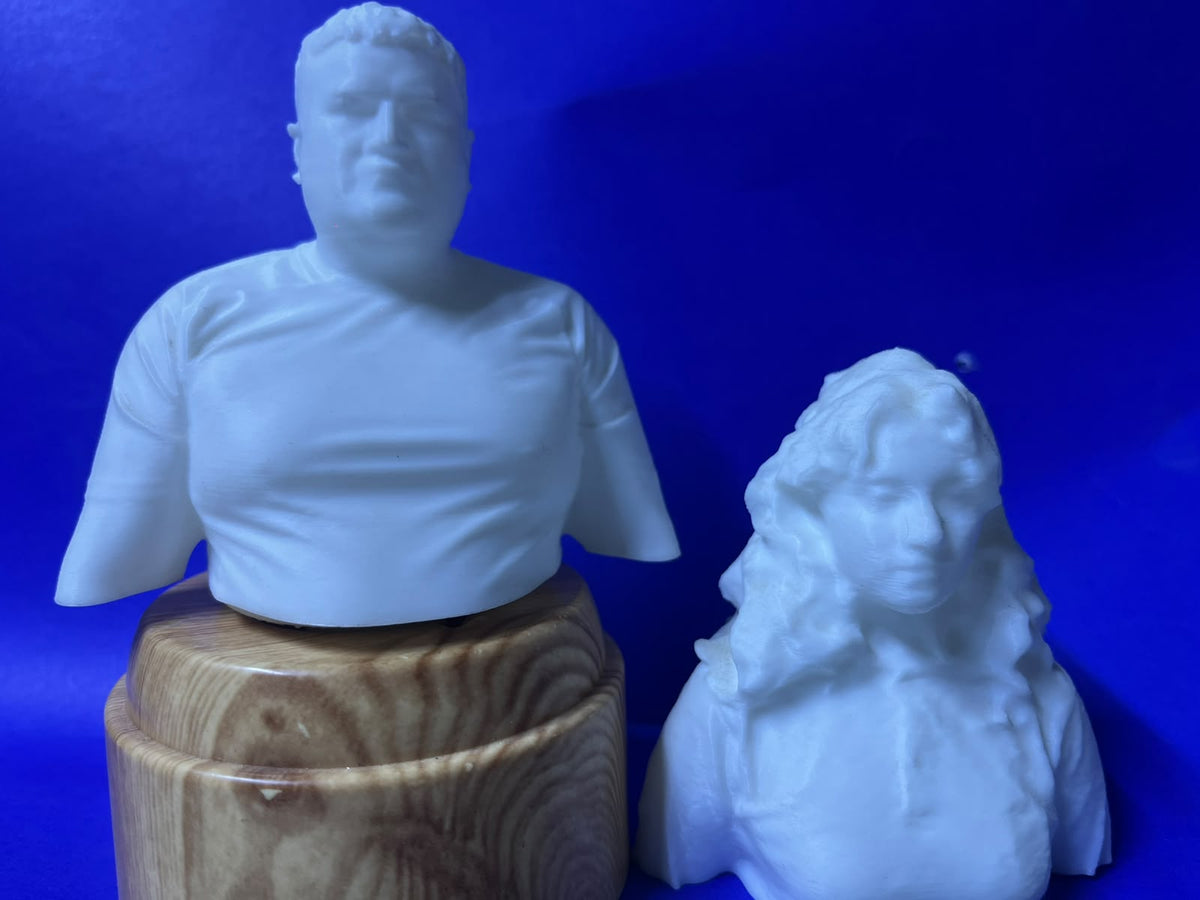 Busto Esculpido 3D Personalizado con Escaneo Láser y Fotogrametría