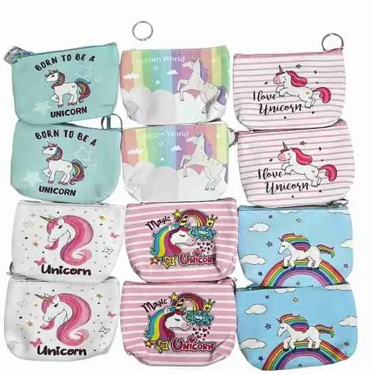 Mini Monederos con Diseño de Unicornio