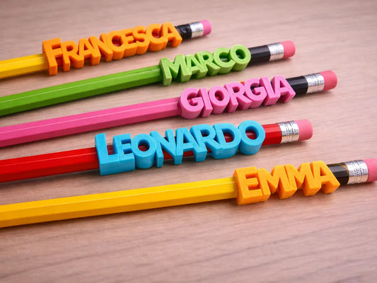 Lápices Personalizados con Nombre 3D