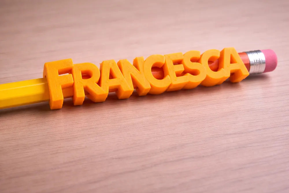 Lápices Personalizados con Nombre 3D
